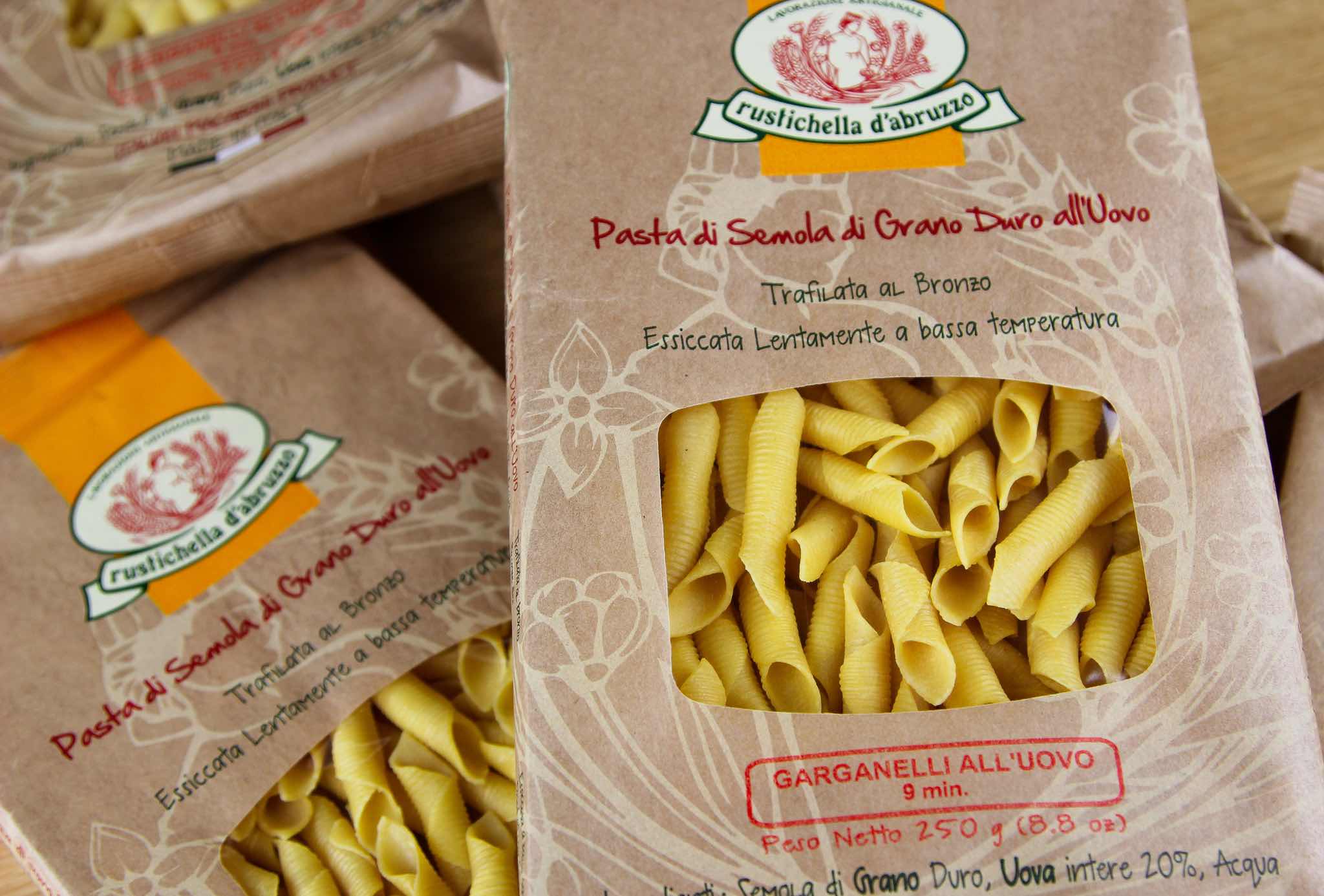 Garganelli, a special hollow pasta variety