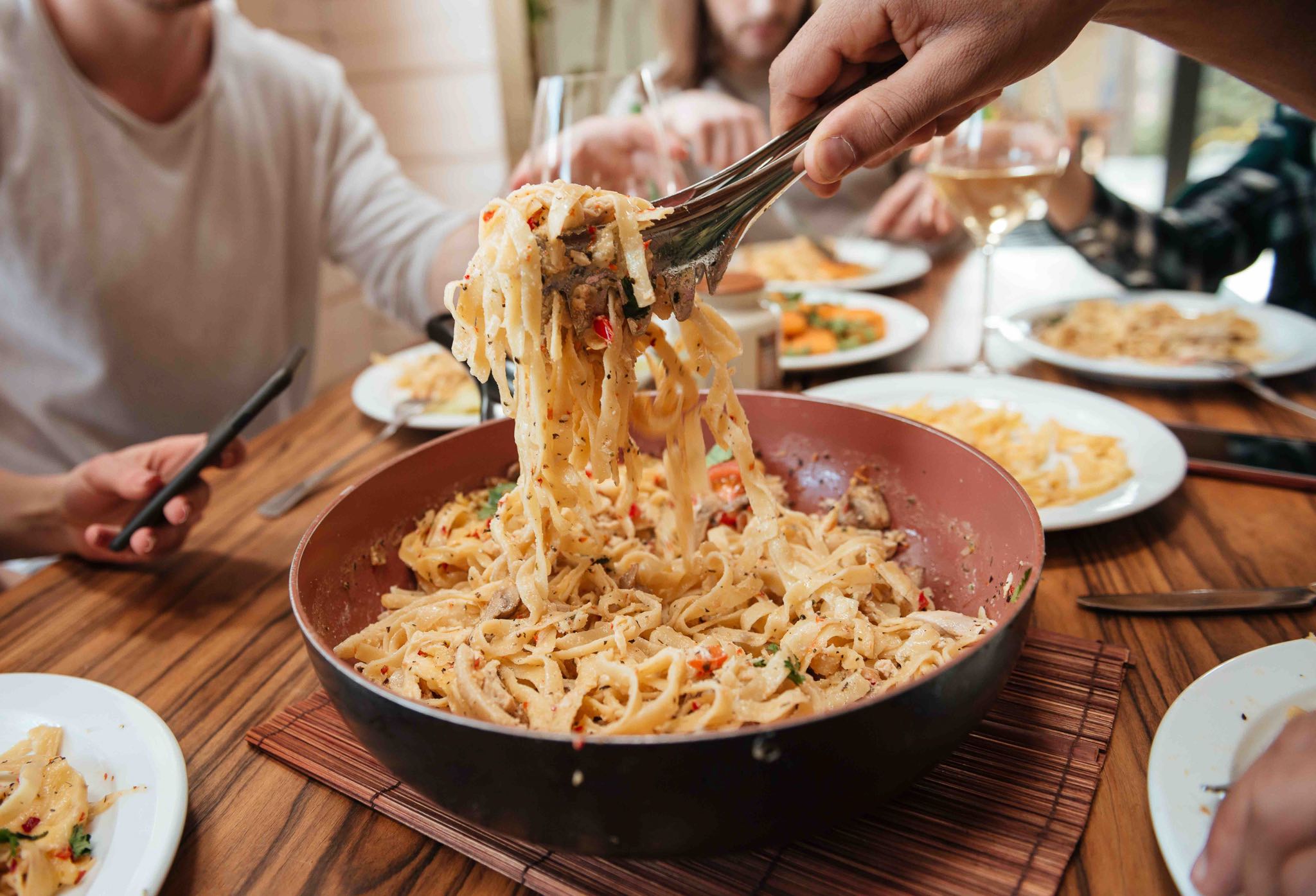 Is pasta an appetizer and when do you eat it?