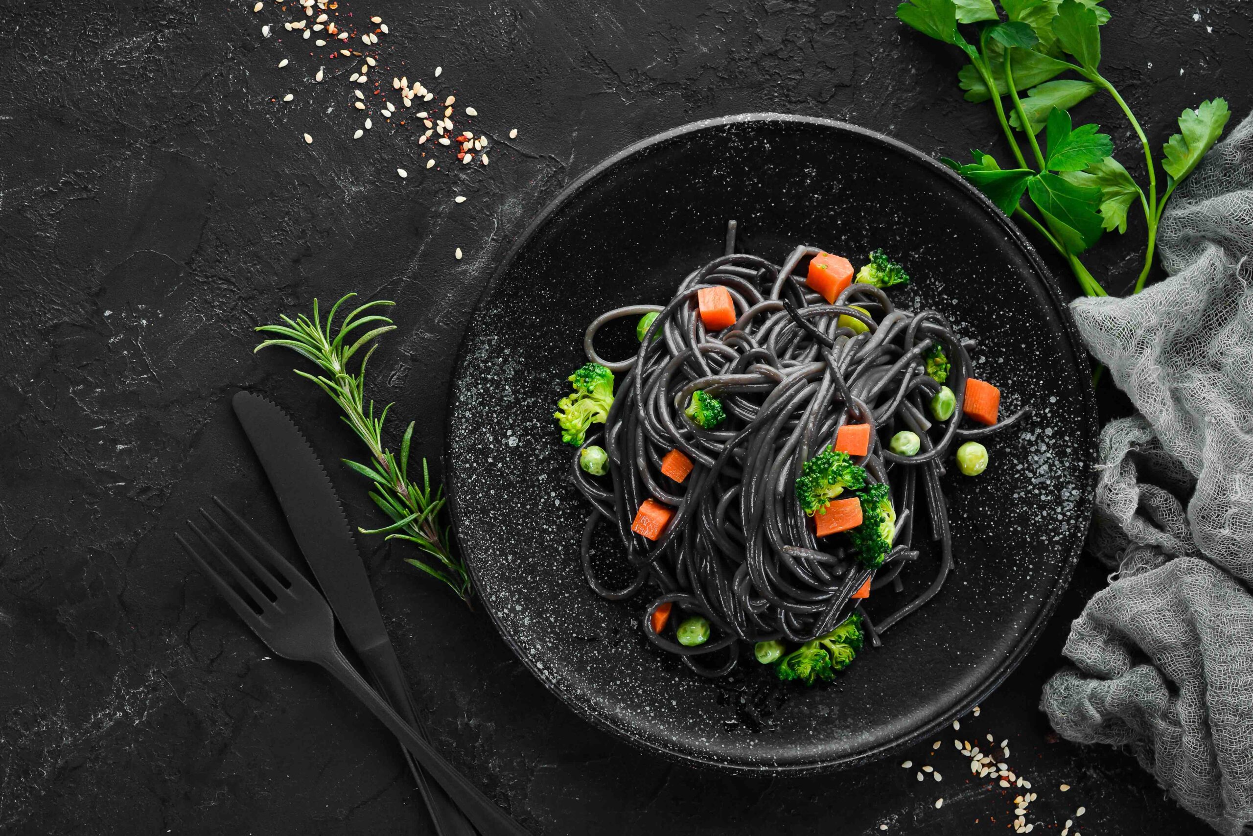 Is black pasta vegan?