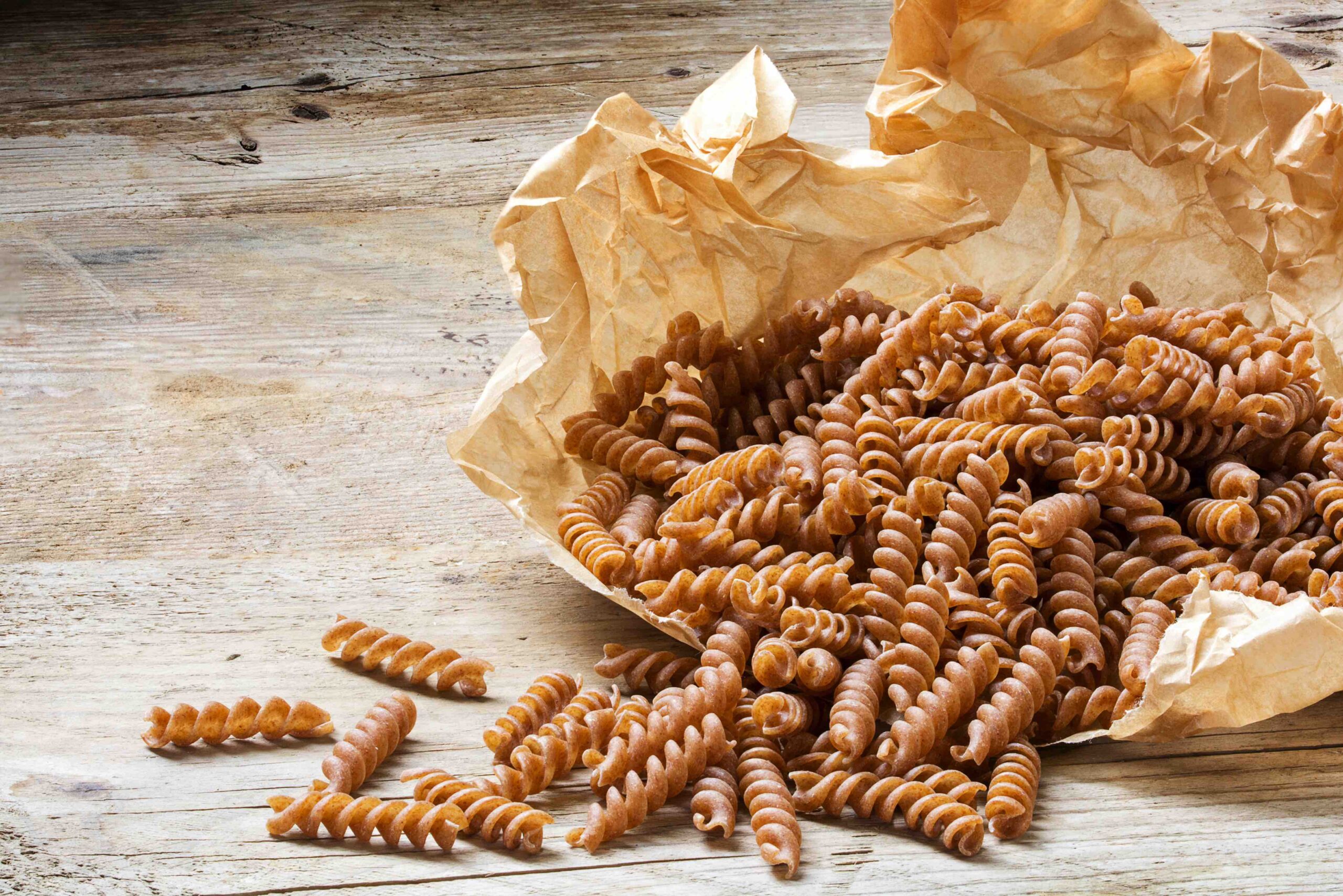 How much fiber is in whole wheat pasta?